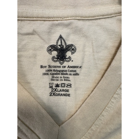 Boy Scouts Of America Graphic‎ Print Shirt Floral  Xxl Chest 23 In Length 26 In - Picture 4 of 11